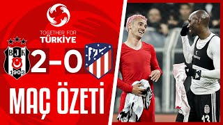 Beşiktaş - Atletico Madrid Maç Özeti | Together For Türkiye  | 12.04.2023