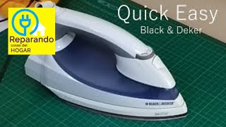 Como desarmar y reparar plancha Black Decker Quick Easy