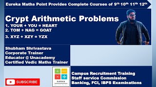 Crypt arithmetics for infosys & e litmus Part 05 (crypt arithmetic problems for infosys & e litmus)