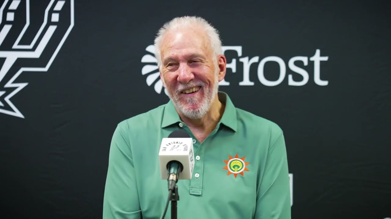 2023-24 San Antonio Spurs Season | Gregg Popovich Media Availability At ...