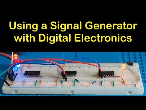 Using A Signal Generator With Digital Electronics 141 Youtube