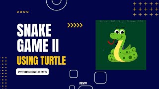 Snake Game II๐ using Python Turtle | Python Projects #coding #programmer #programming #projects #672
