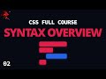 Your First Real Step Into CSS (Syntax Overview)