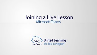 Joining a live lesson using Microsoft Teams