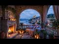 Twilight Coastal Castle Hearth | Celtic Ambient & Whispering Waves for Serene Relaxation | 3 Hours