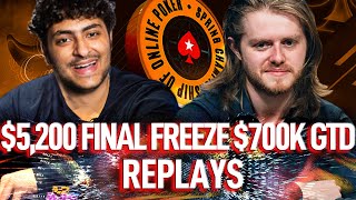 SCOOP 2021 100-H $5k Epiphany77 | Schindler | justholdplz Final Table Final Freeze Poker Replays