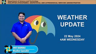 Public Weather Forecast issued at 4AM | May 22, 2024 - Wednesday