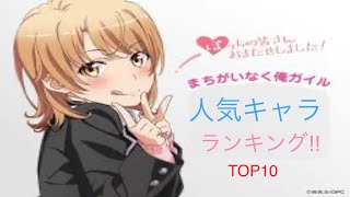 [俺ガイル]人気キャラクターランキングTOP１０