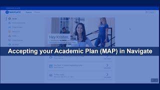 Accepting your Academic Plan (MAP) in Navigate