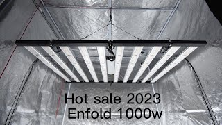 2023 Hortibloom Enfold 1000w Full spectrum led hemp grow light 8bar 10bar