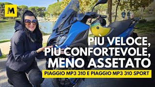 Nuovi Piaggio MP3 310 e Piaggio MP3 310 Sport: tutti nuovi, meglio in tutto!