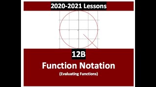 Function Notation (Evaluating Functions) (12B)