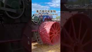 蒸汽拖拉机犁地||Steam tractor plowing