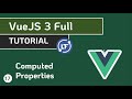 VueJS 3 Full Tutorial - #17  Computed Properties in VueJS