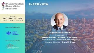 2023 15th Annual Shipping \u0026 Marine Services Forum - Emanuele Grimaldi Interview