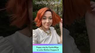 Poppy Wig in Molten Copper Rooted by CysterWigs | HairKittyKitty.com