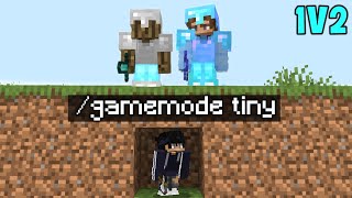 Minecraft Manhunt but I Secretly used TINY mode..