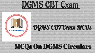 MCQs on Circulars ||Q - 61 to 65 || DGMS Exam MCQs || A to Z|| DGMS CBT Exam