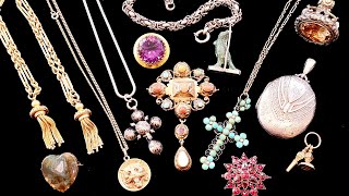 MY UNUSUAL VICTORIAN JEWELRY COLLECTION: GOLD, DIAMONDS, LOCKETS, FOBS, SILVER - A FANCY SHOW \u0026 TELL