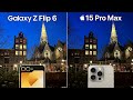 Samsung Galaxy Z Flip 6 VS iPhone 15 Pro Max Camera Test Comparison