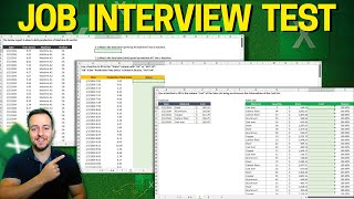 Excel Test for Job Interview | 8 Question Step by Step | File to Download