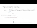 Frequency analysis to crack Vigenere 1