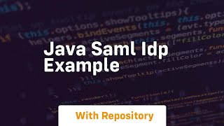java saml idp example