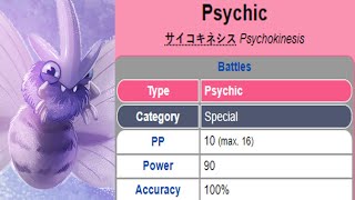 Psychic is a damage-dealing Psychic-type move introduced in Generation I...