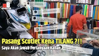 APAKAH PASANG SCOTLET DI LAMPU MOTOR KENA TILANG ?