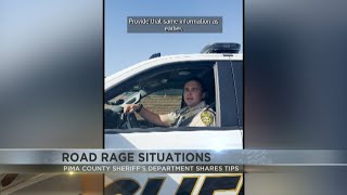 Pima County Sheriff's Department road rage tips