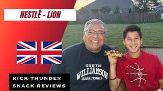 Americans Try Nestle Lion | 🇬🇧 British Sweet | Snack Review