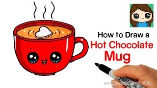 How to Draw a Mug of Hot Chocolate Easy