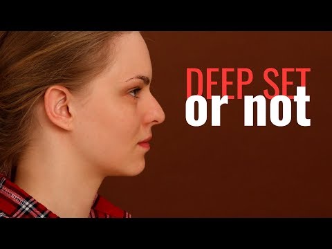 What causes deep set eyes?