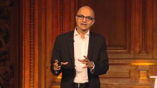 Satya Nadella CEO Microsoft Bold Ambitions Paris Sorbonne HD