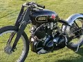 1951 vincent black shadow motorcycle displayed at the san diego automotive museum