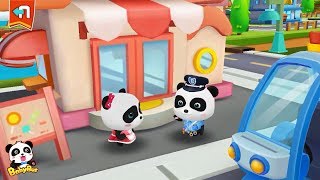 Baby Panda's Candy Shop was Stolen | Baby Panda Sheriff | Policeman Pretend Play | BabyBus