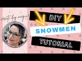 Air dry clay | DIY snowman | hot cocoa bar ideas | marshmallows