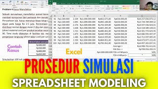 Prosedur (6 Langkah) Pemodelan Simulasi | Excel Spreadsheet Modeling | Data Analysis | VLookup Rand