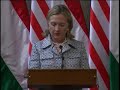 secretary clinton and hungarian prime minister orban hold press conference