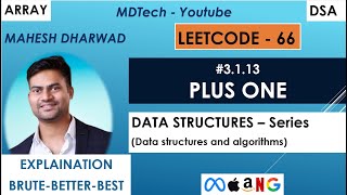 #3.1.13 | Plus one | Leetcode 66 | JavaScript | Maths | Array