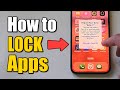 How to Lock Applications on iPhone with Face ID or Passcode (IOS 18 or Above)