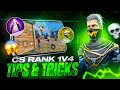 ( 150 ⭐️ ) Cs Rank 1v4 Easy Tips & Tricks 🔥 Oneshot India