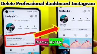 How to Delete Professional dashboard on Instagram after new update