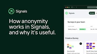 How and Why Anonymity Works In Signals