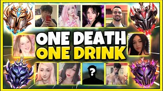 *1 DEATH = 1 DRINK* DRUNK LEAGUE E-GIRL SQUAD 5V5 CHALLENGE (ABSOLUTE INSANITY) - League of Legends