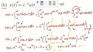 #2.11 (b): Find the system's response for a given input and impulse response