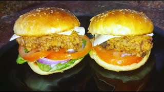 أروع برجر دجاج منزلي مع طريقة إعداد صوص ماكدو والدجاج المقرمش بتبيلة رهيبة🍔و سر خبز الهمبرغر القطني