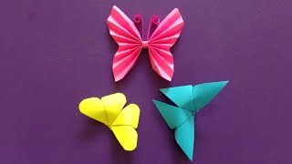 Top 3 paper butterflies super easy to make | | Easy origami for beginners making | DIY-Paper Crafts
