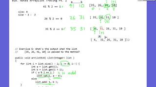 01b. Notes ArrayList Tracing Pt 2