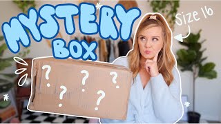 unboxing a *PLUS SIZE* mystery thrift box (w/try-on haul!)